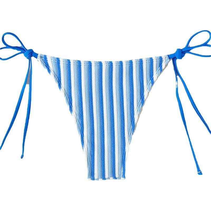 Women's bikini slip with adjustable straps and striped design Mune Fashion