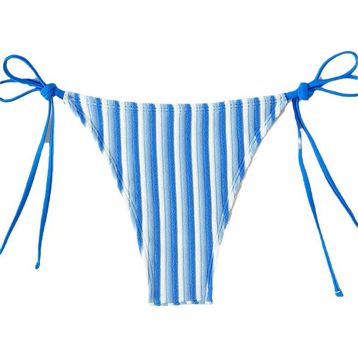 Women's bikini slip with adjustable straps and striped design Mune Fashion