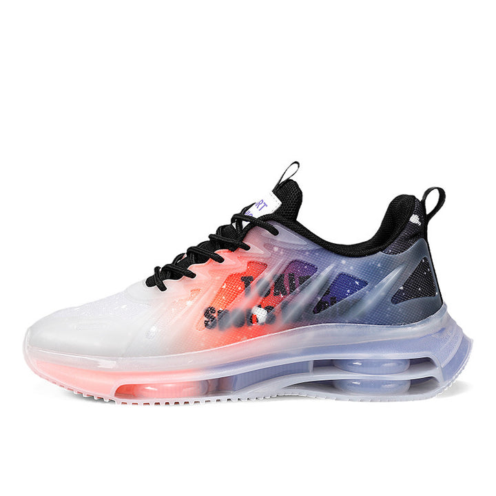 Unisex futuristic transparent Runner with integrated air chamber midsole and reflective tech-mesh Mune Fashion