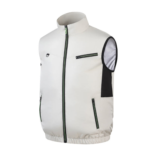 Men's nano lightweight breathable work protection vest with mesh inserts and zippered pockets Mune Fashion