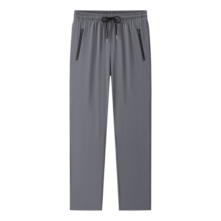 Men's Sporty Jogging Pants with Elastic Waistband and Practical Zipper Pockets Mune Fashion