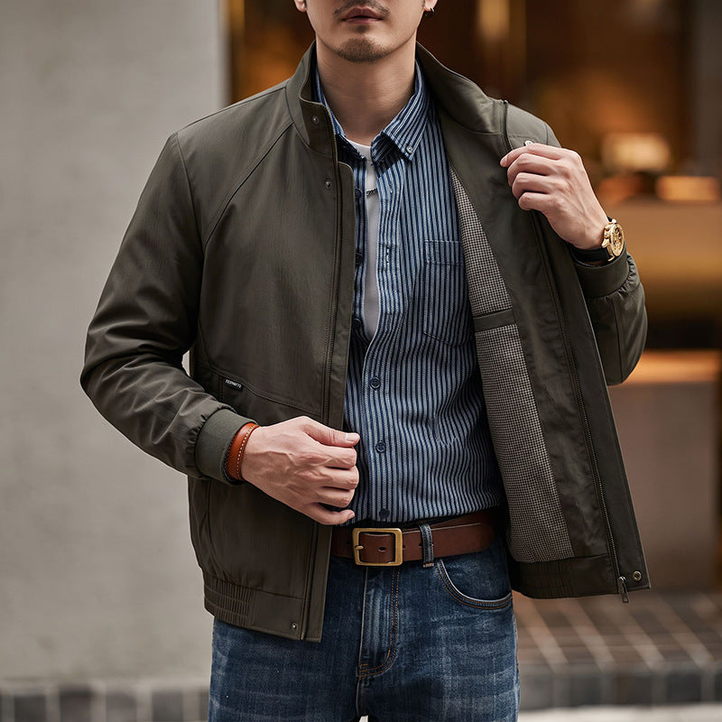Men's Stylish Transition Jacket with Practical Stand-Up Collar Mune Fashion