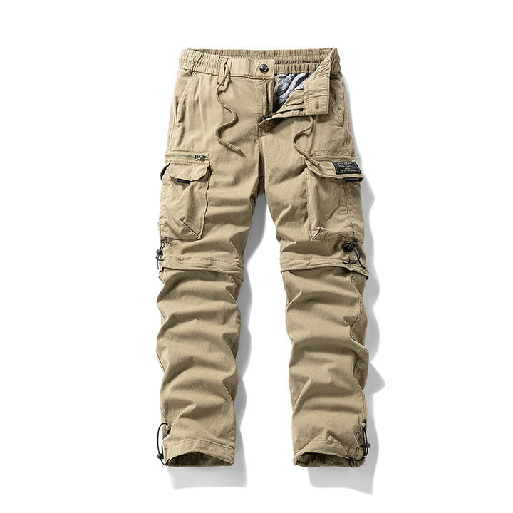 Herren Cargo-Trekkinghose mit elastischem Bund, Kordelzug und multifunktionalen Beintaschen Mune Fashion
