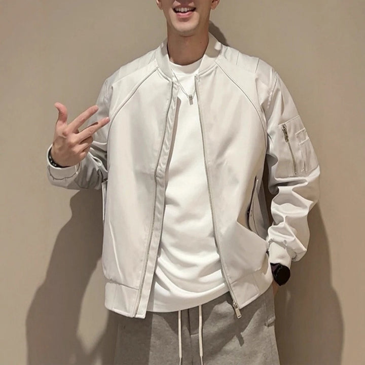 Men's stylish bomber jacket with zipper Mune Fashion