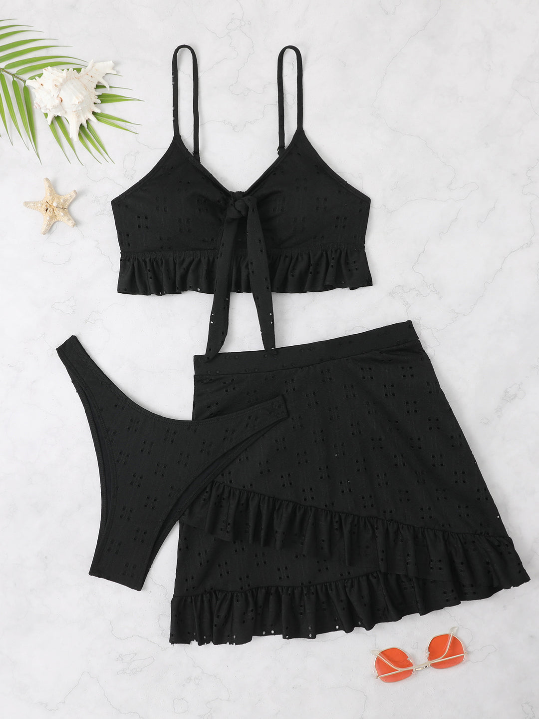 Women's Bikini Set with Ruffle Details Mune Fashion