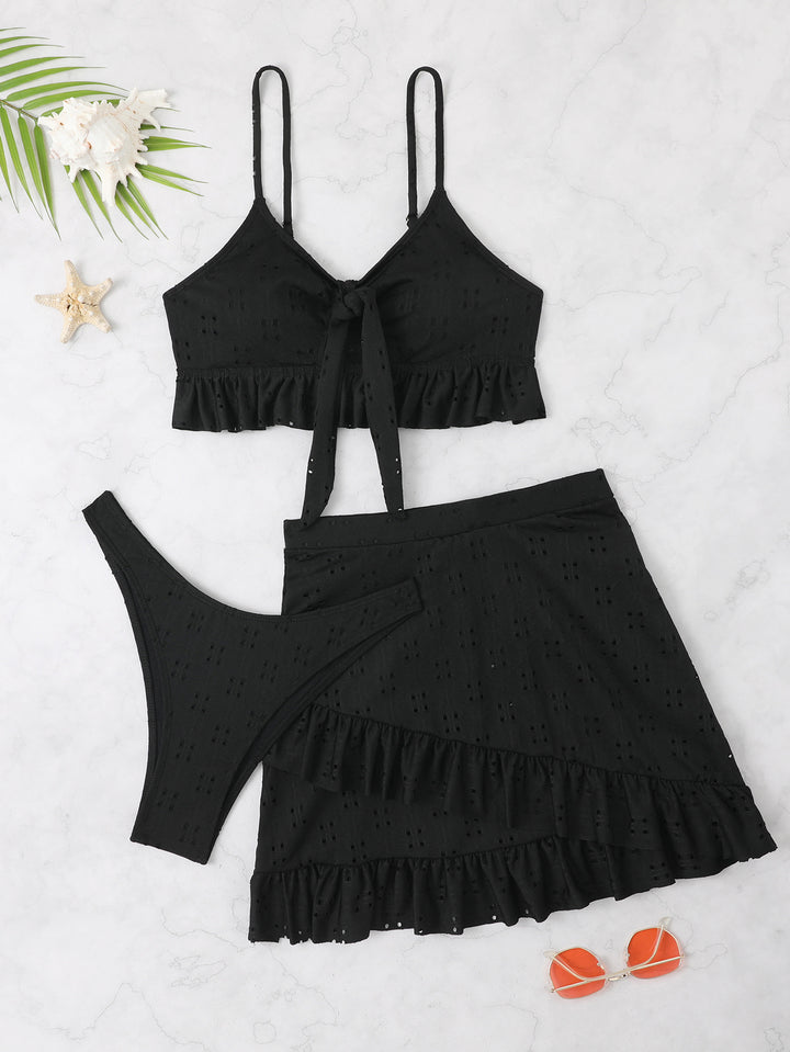 Women's Bikini Set with Ruffle Details Mune Fashion