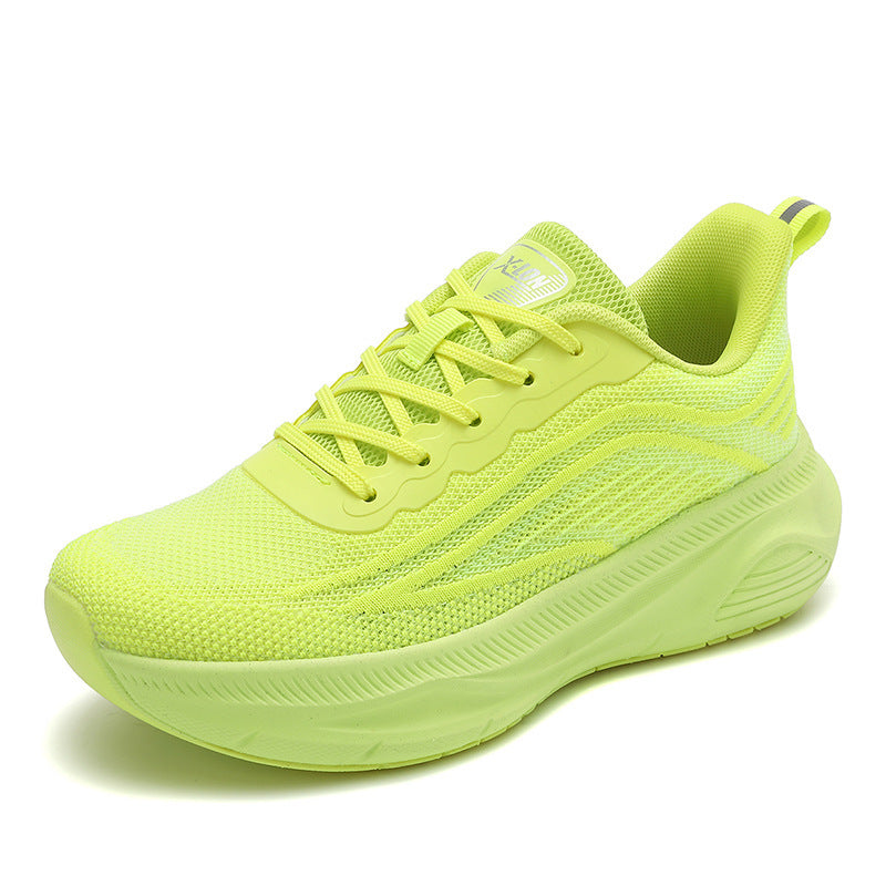 Women's breathable running trainers with thick cushioned wedge sole and comfort insole Mune Fashion