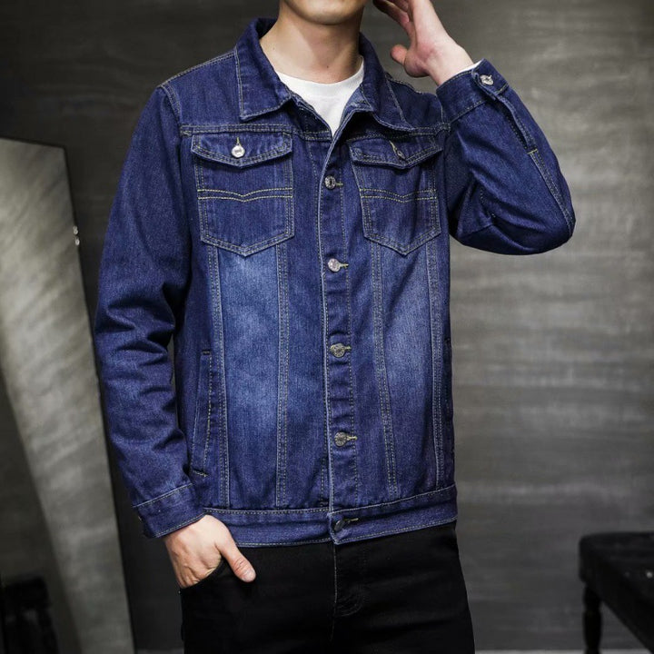 Men's denim jacket with chest pockets Mune Fashion