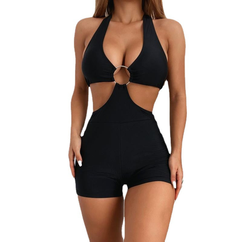 Ladies' swimsuit with high cut leg and sophisticated cut-out Mune Fashion