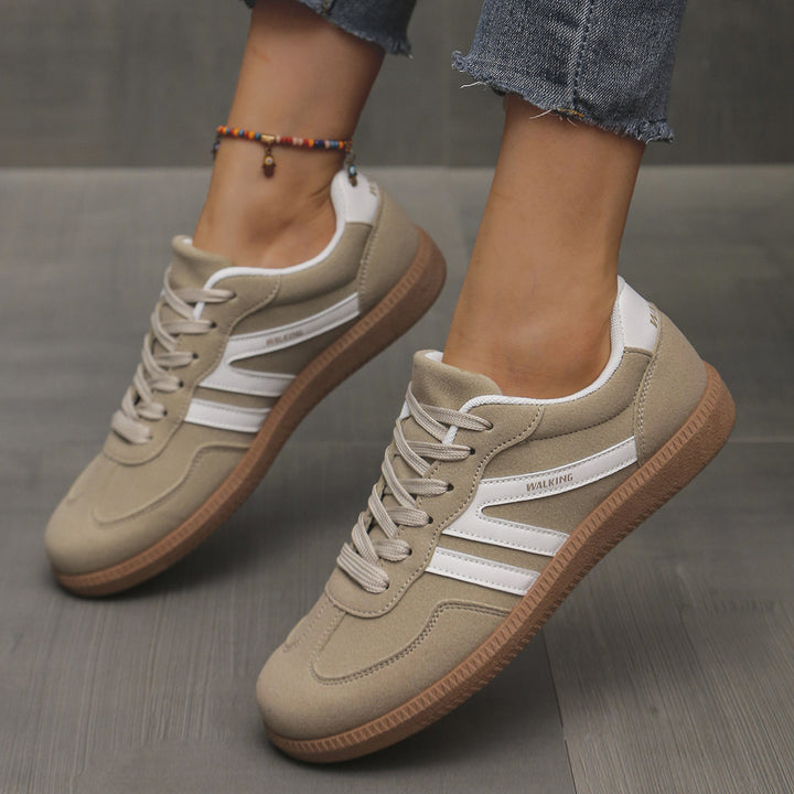 Damen Retro-Sneaker mit Gumsohle und gepolsterter Innensohle Mune Fashion