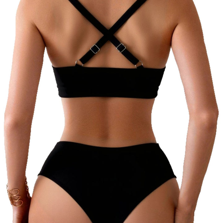 Women's High-Cut Bikini with Elegant Wrap Design Mune Fashion