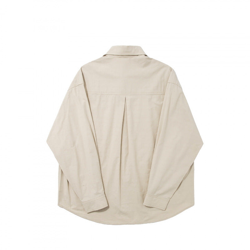 Men's boxy shirt with fine grid structure, boxy silhouette, and patch breast pocket Mune Fashion