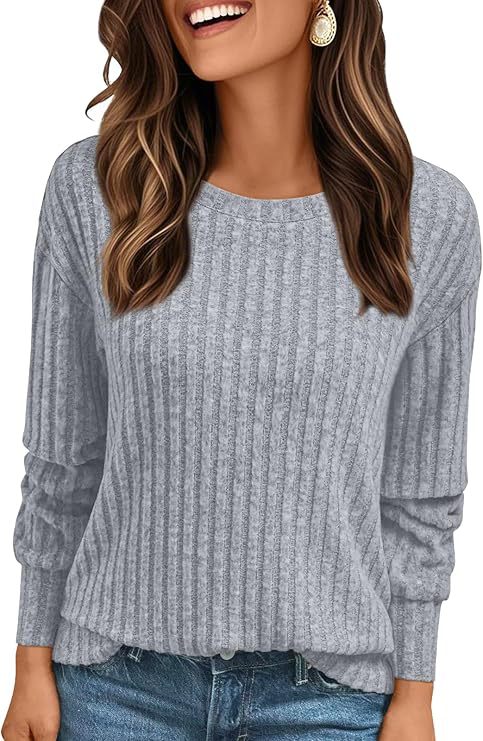 Women's Structured Ribbed Sweatshirt with Chenille Look and Relaxed Fit Mune Fashion