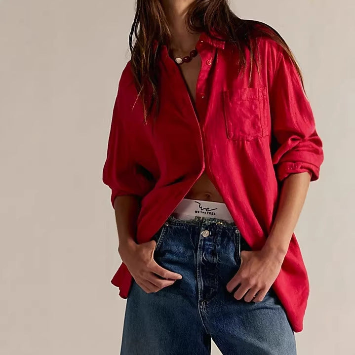 Women's Casual Linen Shirt