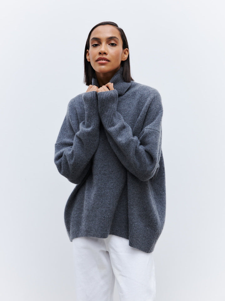 Ladies Turtleneck Sweater Mune Fashion