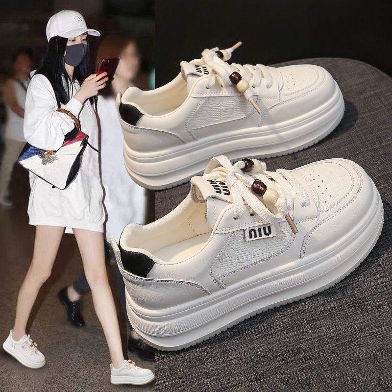 Women's Chunky Platform Sneakers with Unique Lacing System Mune Fashion