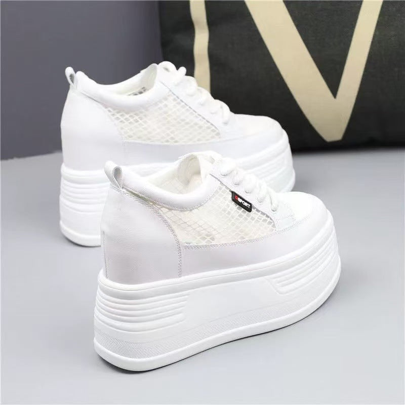 Women’s Platform Sneakers with Breathable Mesh Design and Non-Slip Sole Mune Fashion