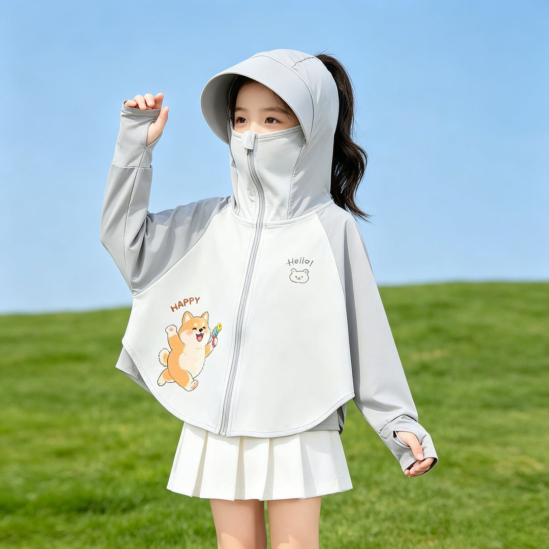 Children's sun protection jacket with hood and breathable fabric Mune Fashion