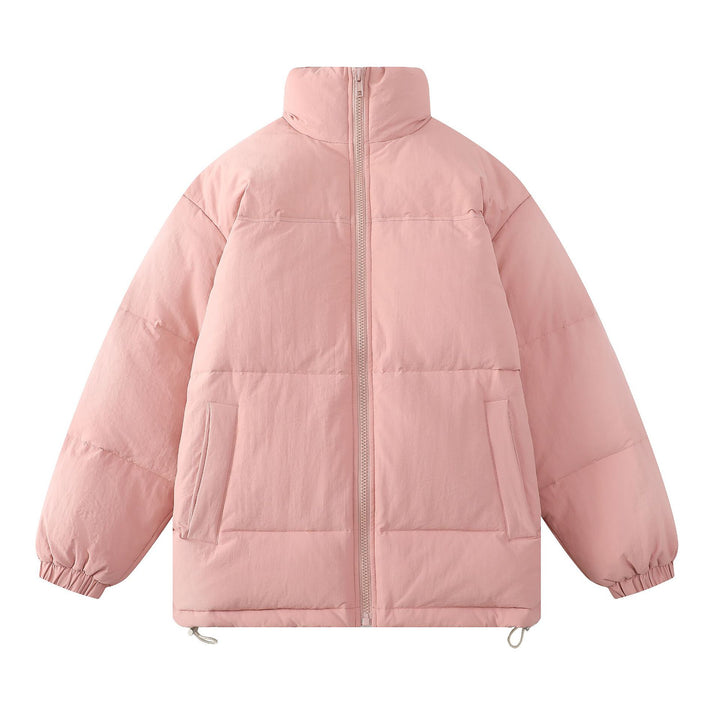 Unisex Oversize Padded Jacket with High Collar and Drawstring Drune