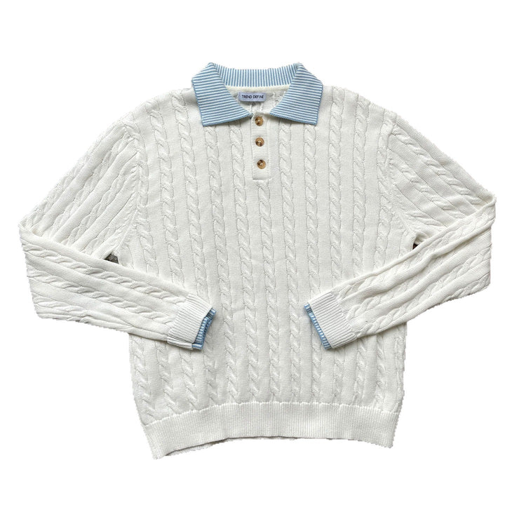 Men's Fashionable Knit Sweater with Textured Design Mune Fashion