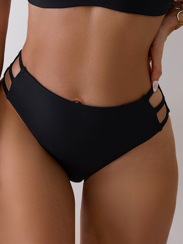 Women's High-Cut Ruffled Bikini Bottom Mune Fashion