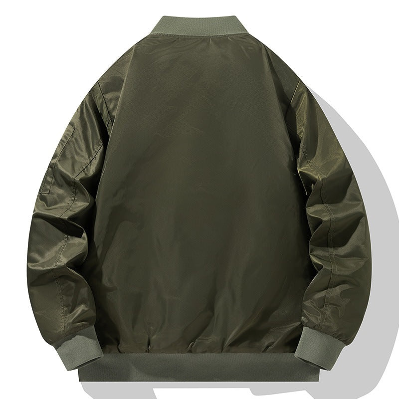 Men's Quilted Bomber Jacket with Contrasting Padded Lining, Arm Pocket & Ribbed Cuffs Mune Fashion