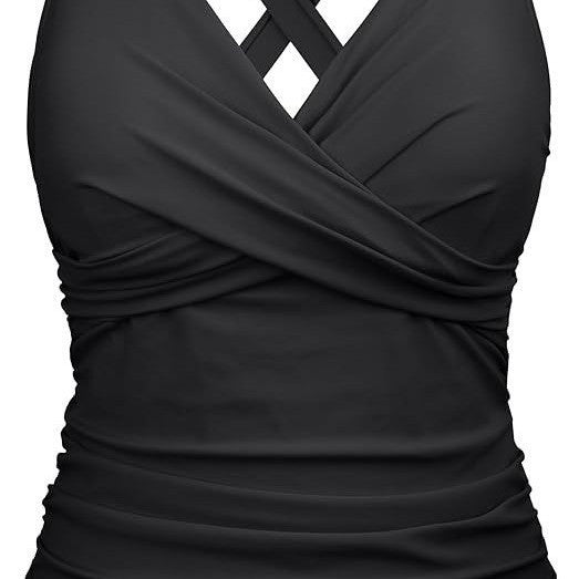 Women's swimsuit with wrap cut and figure-flattering design Mune Fashion