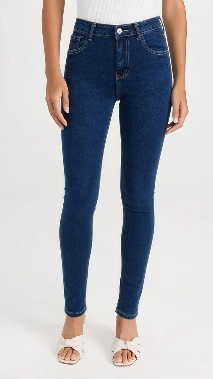 Women's high-waisted skinny jeans with shaping stretch and ankle-length fit Mune Fashion