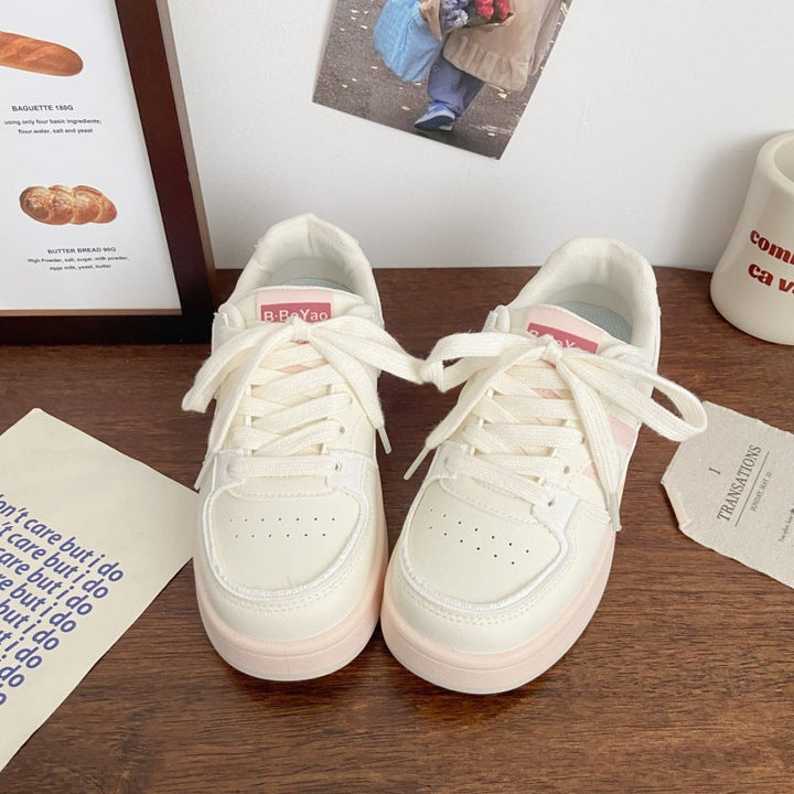 Women Chunky Sneakers with Padded Sole and Sporty Accents Mune Fashion