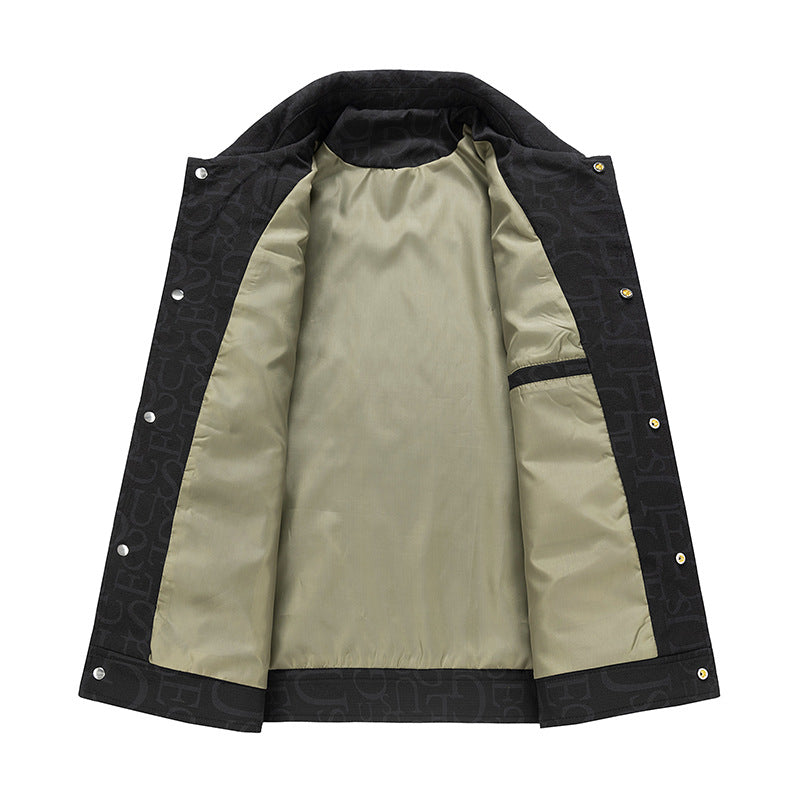 Men's Embossed Overshirt Jacket Mune Fashion