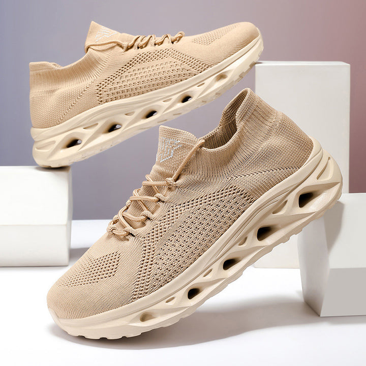 Unisex knitted sneakers with sock-like shaft and cushioned air sole Mune Fashion