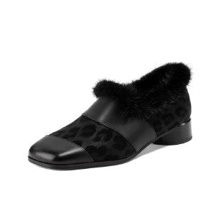 Women's Stylish Slippers with Fur Trim Mune Fashion