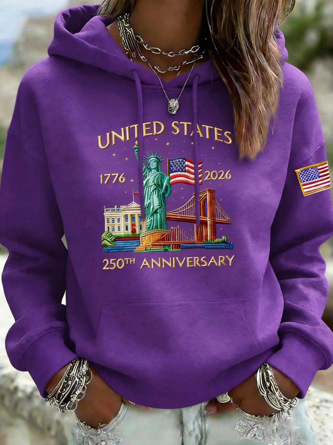 Women's Creative Hoodie with Unique Statuesque Design Mune Fashion