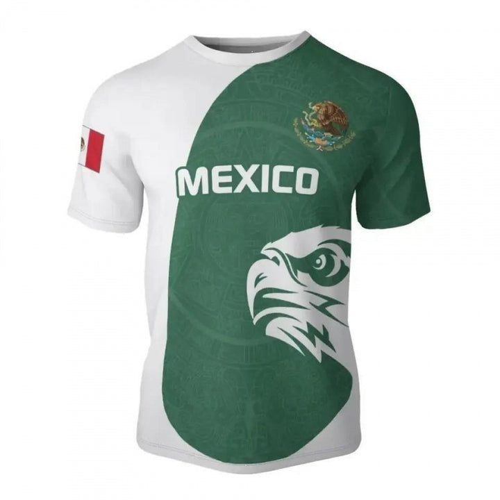 Unisex nan customizable fan jersey with back print, breathable functional fabric and Mexico crest Mune Fashion