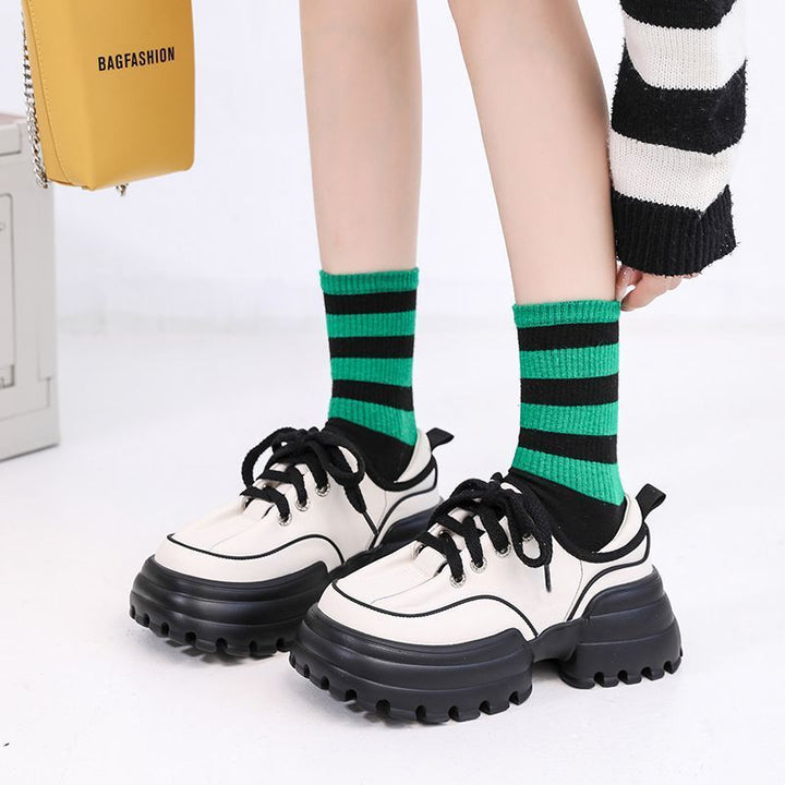 Women's Sporty Chunky Sneakers with durable upper material and non-slip sole Mune Fashion