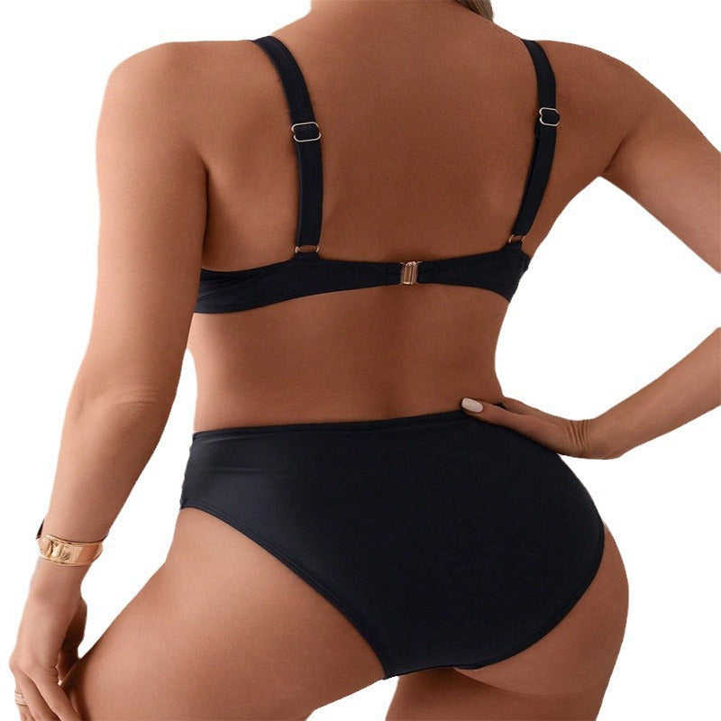 Women High-Cut Bikini with Elegant Design and Fashionable Accents Mune Fashion