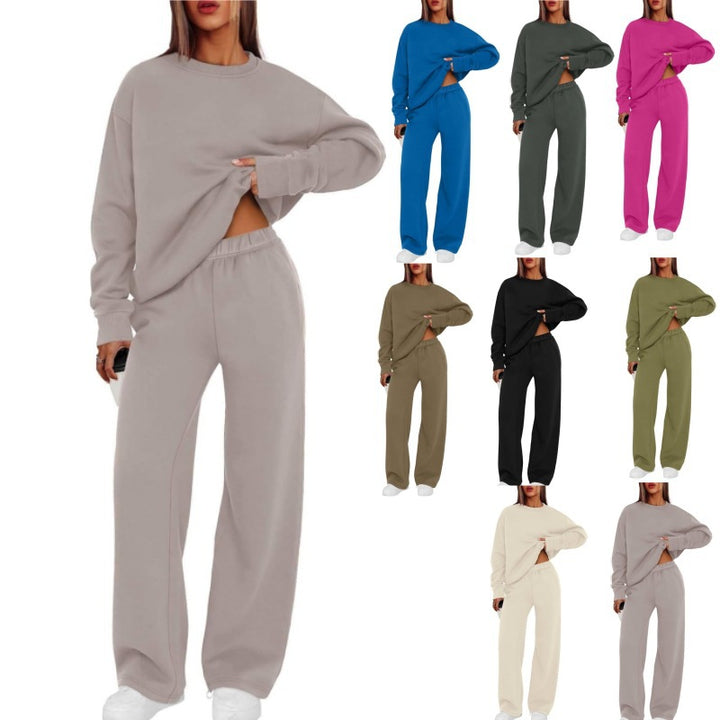Women's casual sweatshirt and loose jogging pants set Mune Fashion