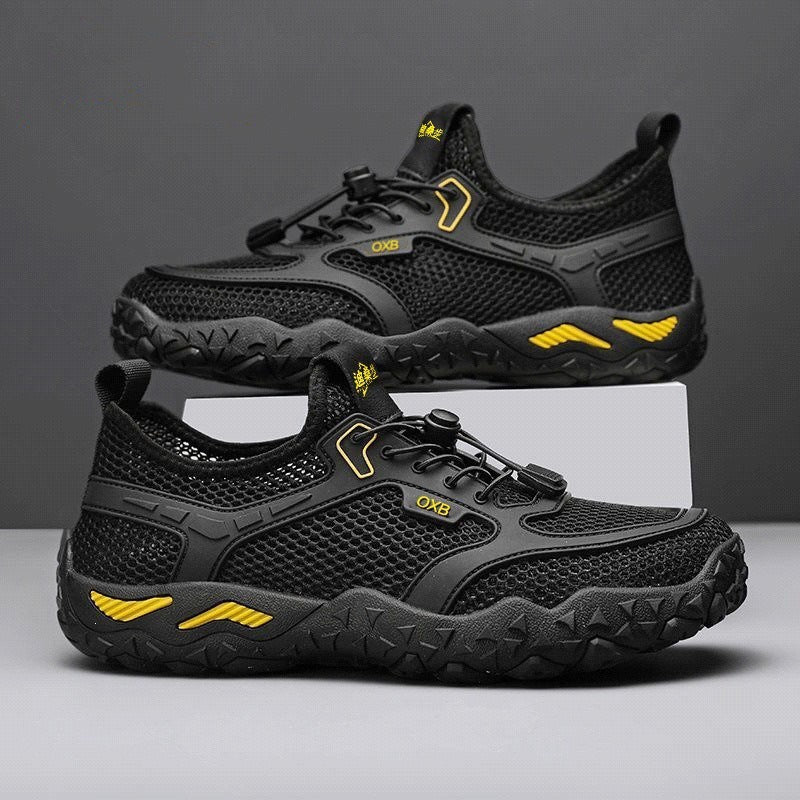 Men's Breathable Mesh Sneakers with Quick-Lacing System Mune Fashion