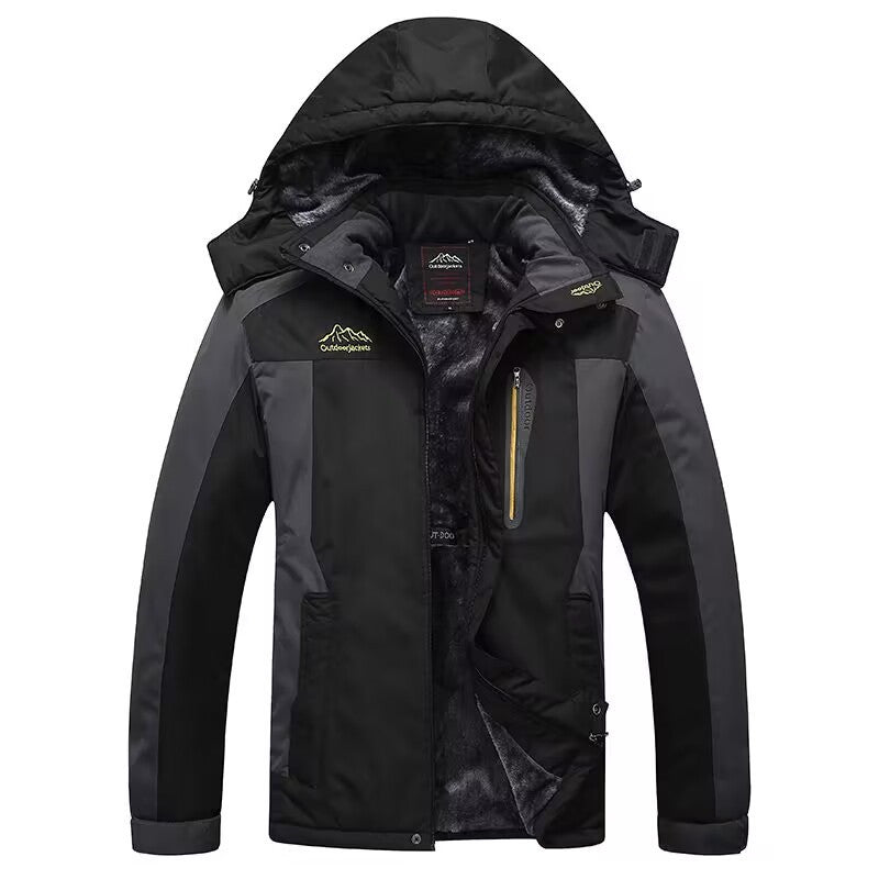 Men's Waterproof Thermal Outdoor Jacket with Soft Fleece Lining and Multifunction Pockets Mune Fashion