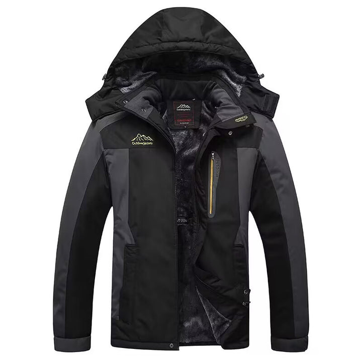 Men's Waterproof Thermal Outdoor Jacket with Soft Fleece Lining and Multifunction Pockets Mune Fashion