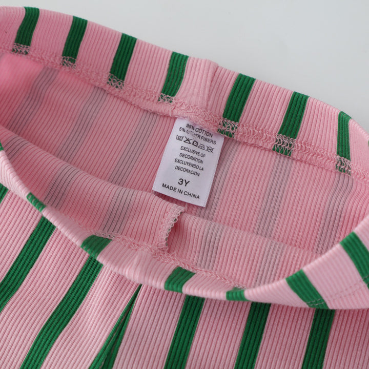Women's flared pants with colorful striped pattern Mune Fashion