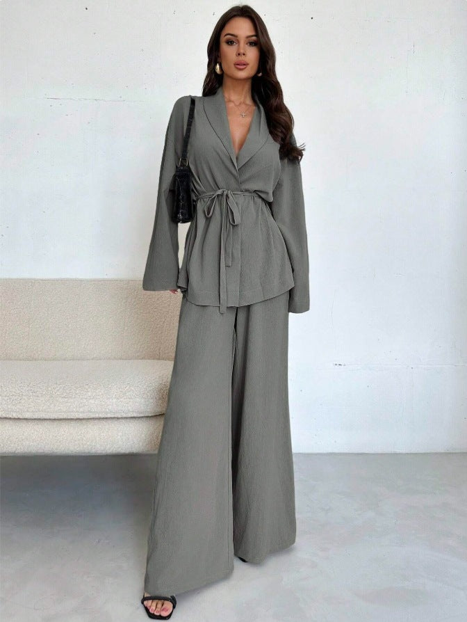 Women Elegant Jumpsuit with Wrap Look Mune Fashion