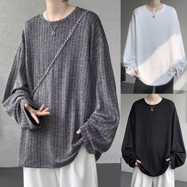Unisex Oversized Knit Top with Ribbed Structure Mune Fashion