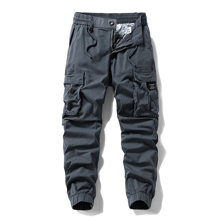 Herren Cargo-Jogger im technischen Utility-Design mit elastischem Tunnelzugbund und Mehrfachtaschen Mune Fashion