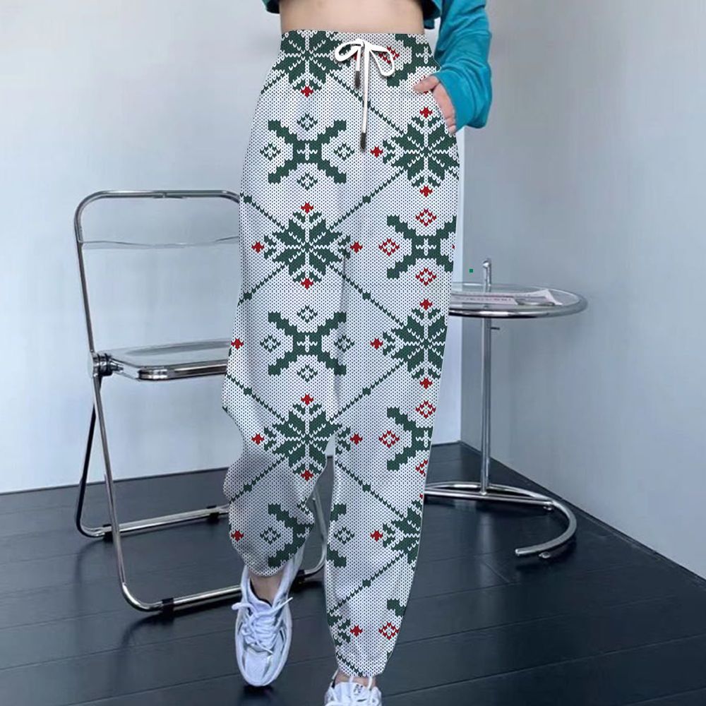 Women Patterned Leisure Pants Mune Fashion