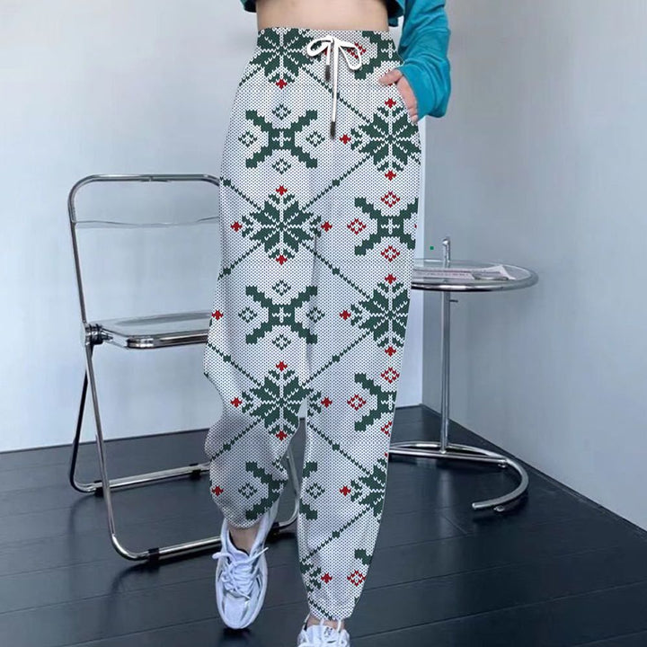 Women Patterned Leisure Pants Mune Fashion