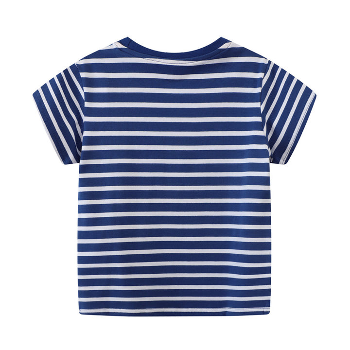 Boys T-shirt with animal motif and playful vehicle design Mune Fashion