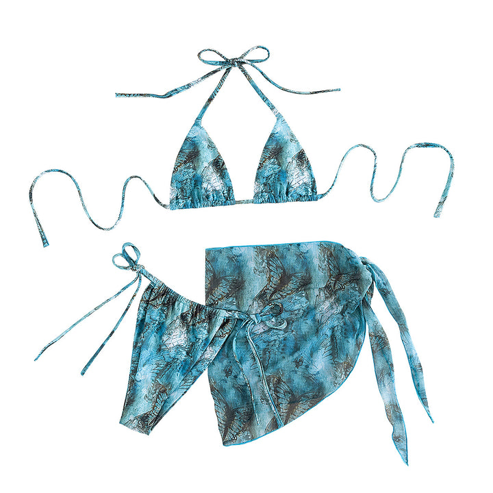 Women Triangle Bikini with Pareo Mune Fashion