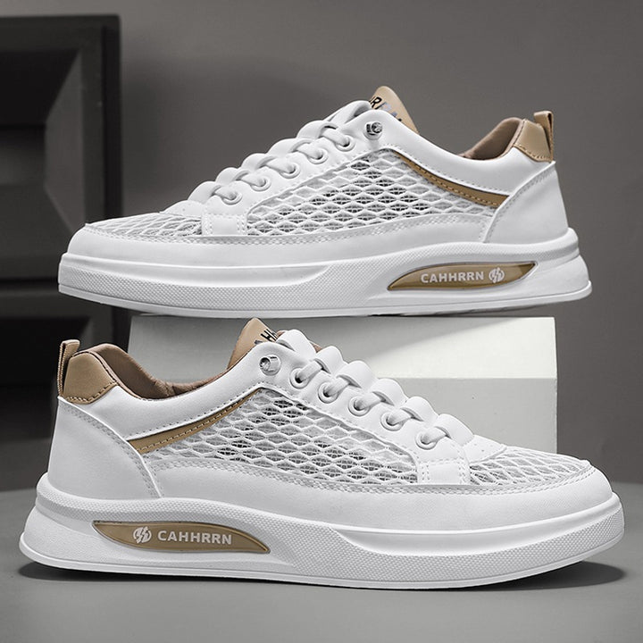 Unisex breathable mesh platform sneakers with light cushioning and padded comfort insole Mune Fashion