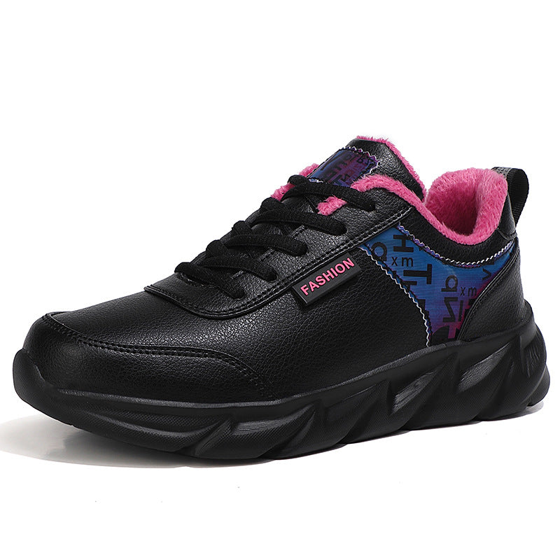 Women’s urban bulky sneaker with soft faux fur lining, padded entry and striking profile sole Mune Fashion
